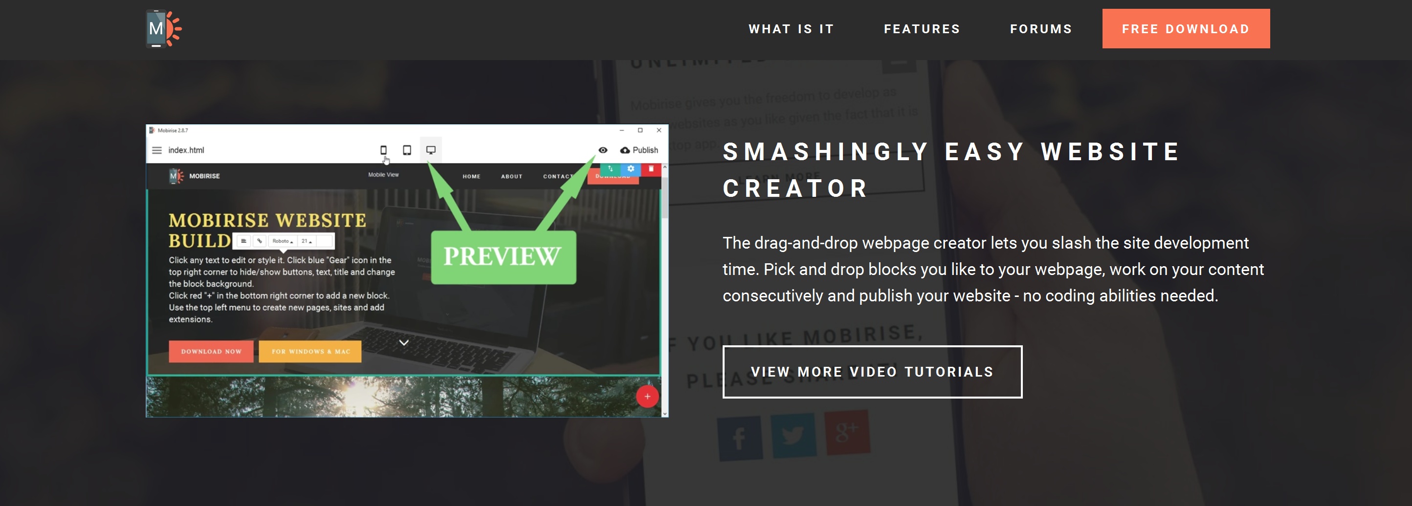 Drag and Drop Simple Website Builder Tool