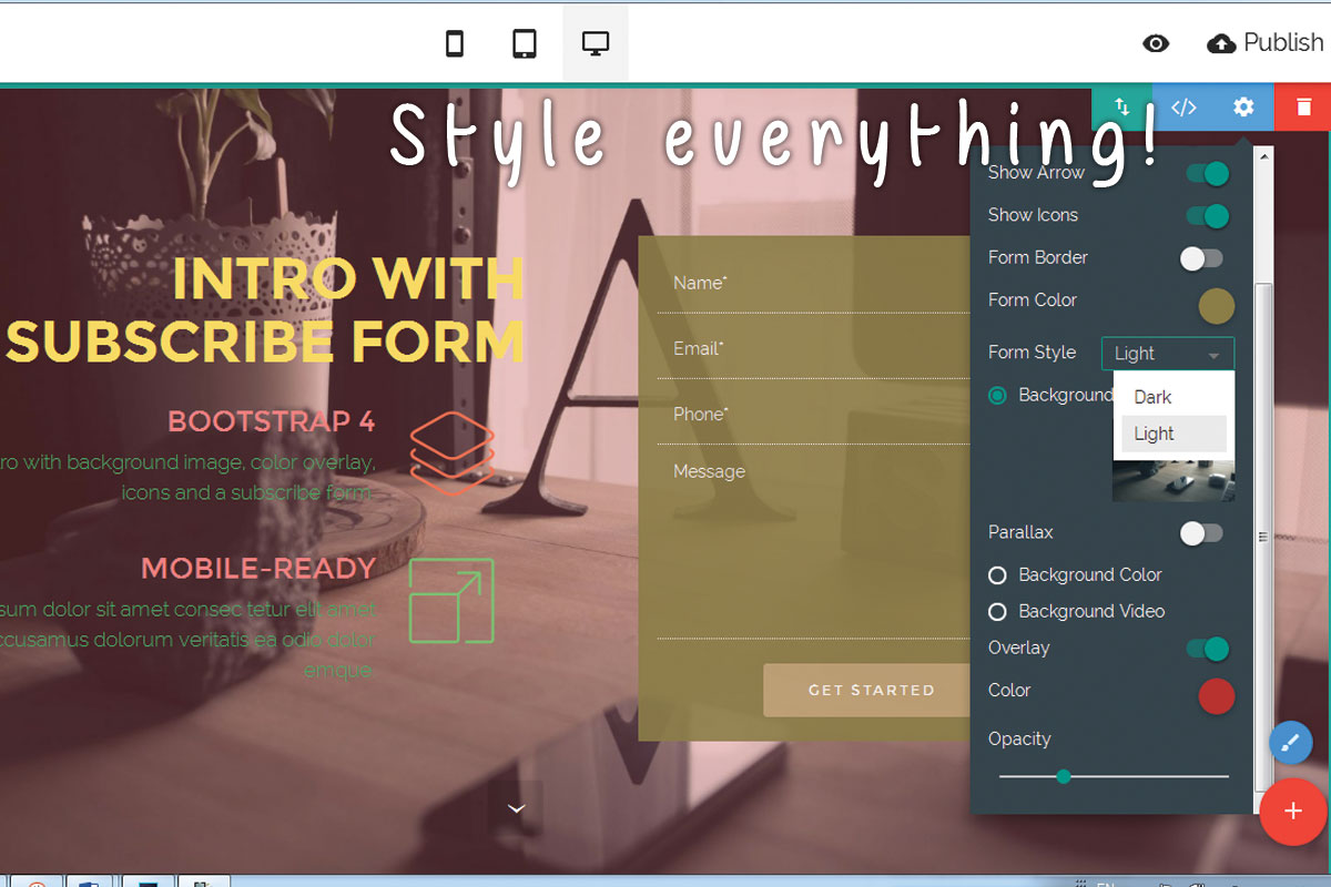 HTML5 Responsive Web Builder 