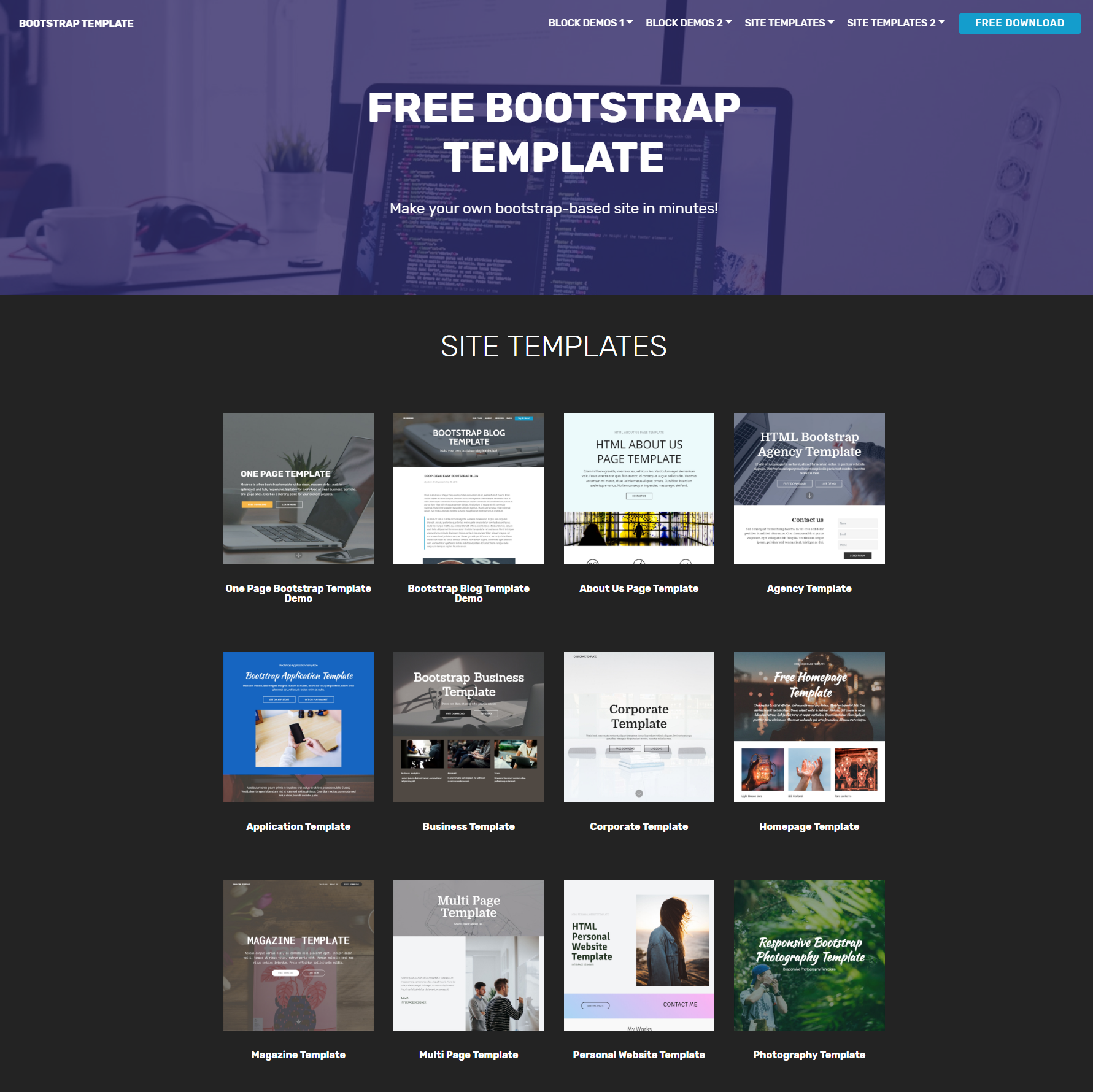 Responsive Bootstrap Themes
