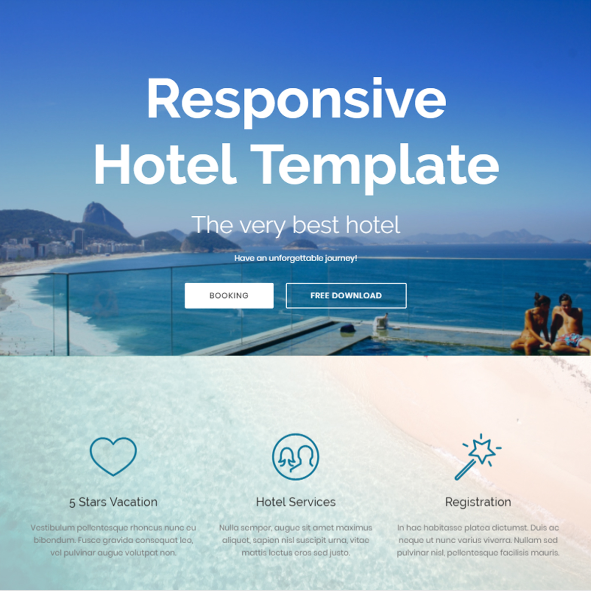 Responsive Bootstrap Hotel Themes