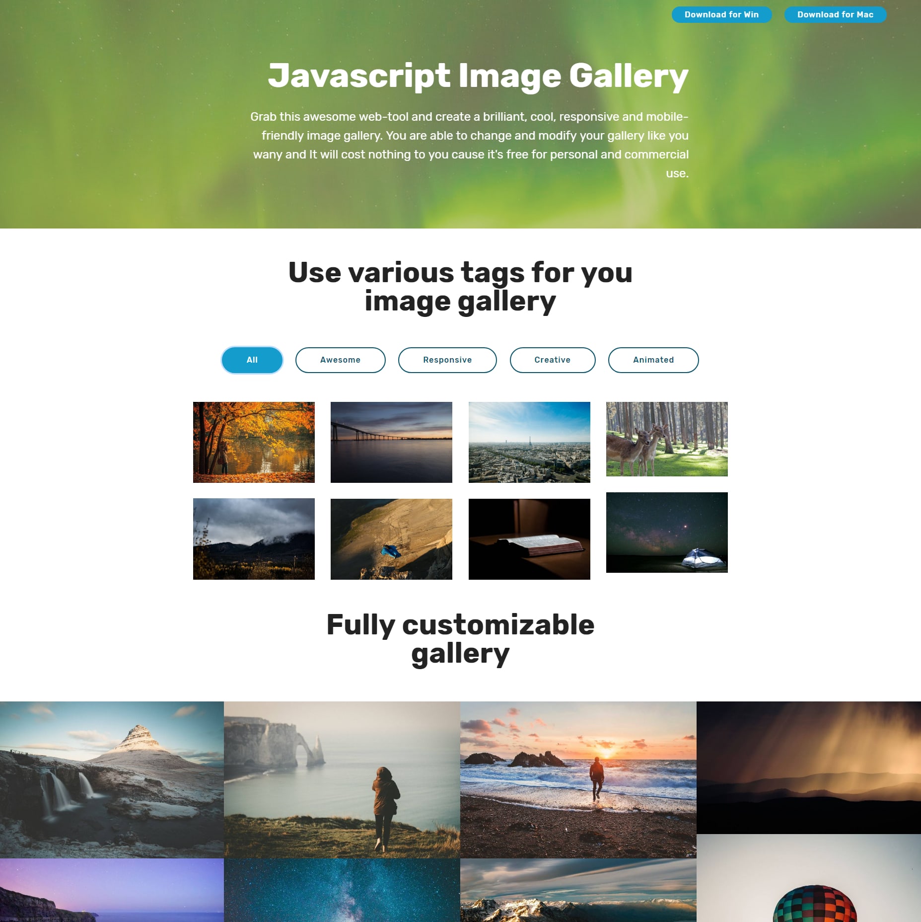 jQuery Bootstrap Photo Gallery